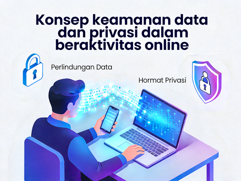 Konsep keamanan data dan privasi dalam beraktivitas online